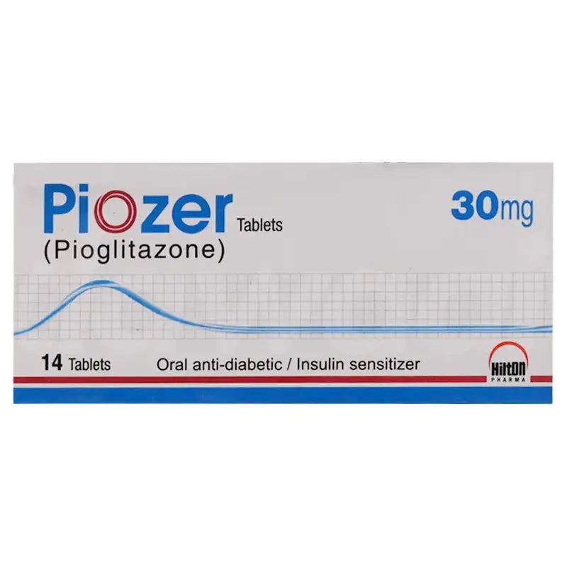 Piozer 30mg Tablet (Pioglitazone) — Type 2 Diabetes Blood Sugar Control | Derma.pk