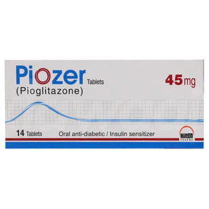 Piozer 45mg Tablet (Pioglitazone) — Advanced Type 2 Diabetes Control | Derma.pk