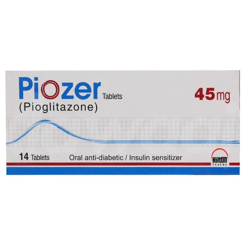 Piozer 45mg Tablet (Pioglitazone) — Advanced Type 2 Diabetes Control | Derma.pk