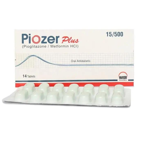 Piozer Plus 15/500mg Tablet – Dual Action Type 2 Diabetes Control