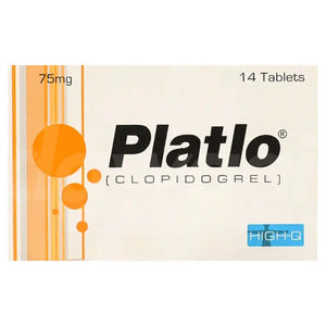 Platlo 75mg Tablet – Clopidogrel Antiplatelet for Heart & Stroke Prevention