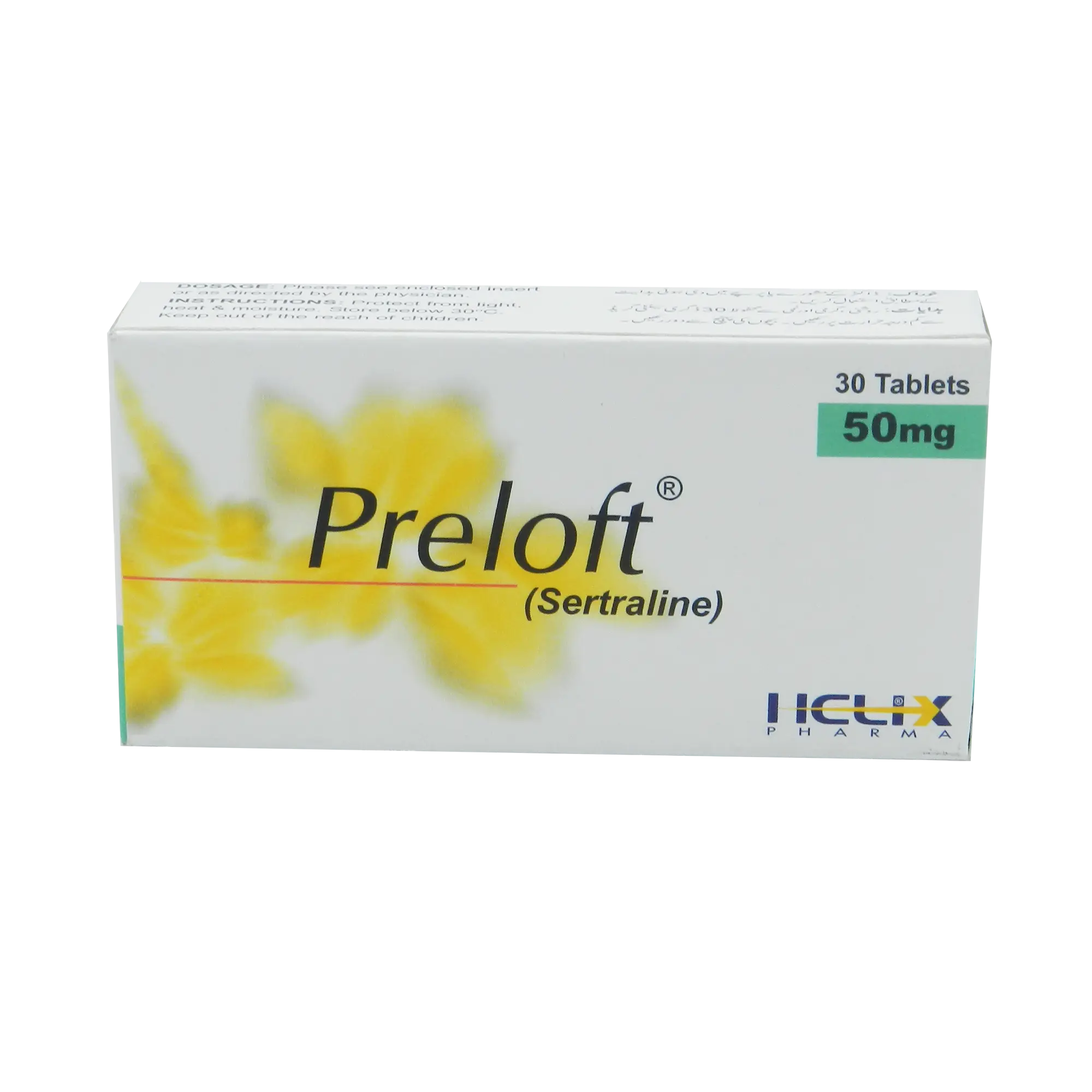 Preloft 50mg Tablet – Sertraline SSRI for Depression and Anxiety