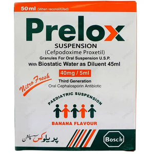 Prelox Suspension 40mg/5ml 50ml (Cefpodoxime) - Bosch Pharmaceuticals