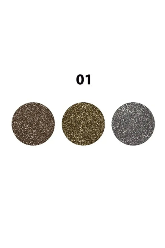 Rivaj Pressed Sparkle Palette Shade 1 - Glamorous Eye Makeup