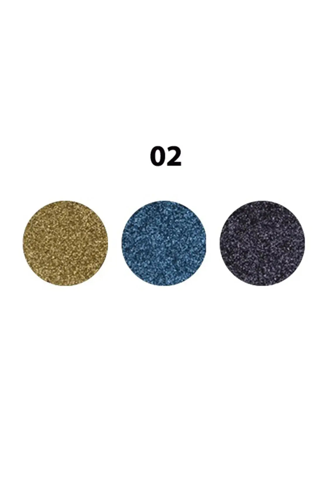 Rivaj Pressed Sparkle Palette Shade 2 - Glamorous Eyeshadow