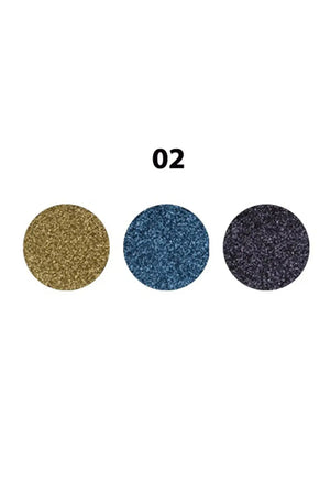 Rivaj Pressed Sparkle Palette Shade 2 - Glamorous Eyeshadow
