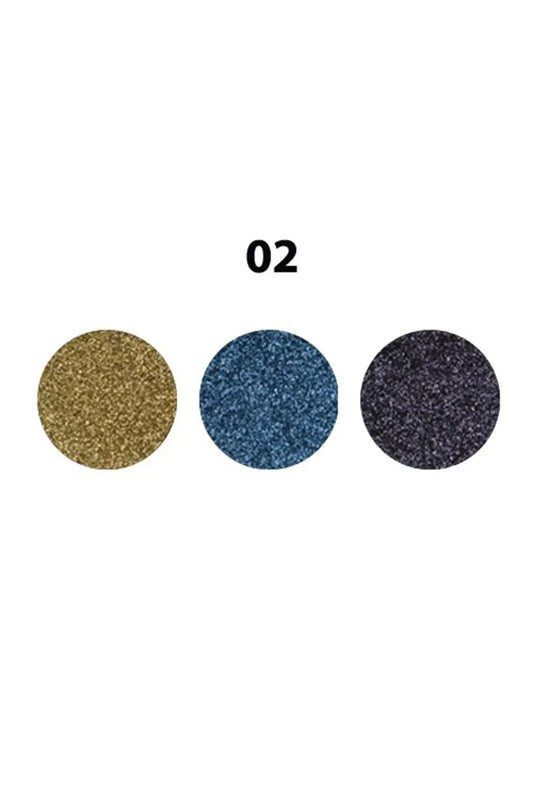 Rivaj Pressed Sparkle Palette Shade 2 - Glamorous Eyeshadow