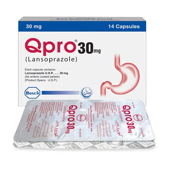 Qpro Lansoprazole 30mg Capsule