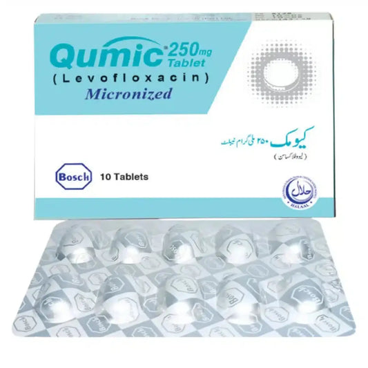 Qumic Tablets 250mg (Levofloxacin) - Bosch Pharmaceuticals | derma.pk