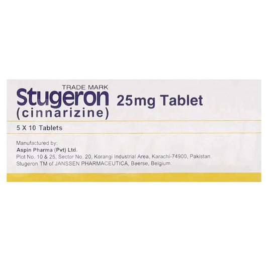 Stugeron Tablet 25mg 50���s ��� Motion Sickness and Vertigo Relief