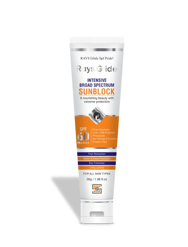RAYS Glide SPF 60++++ Sunblock