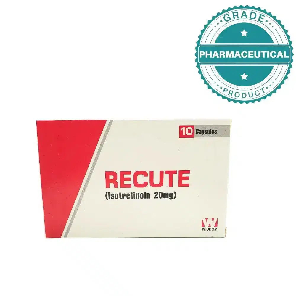 RECUTE CAPSULE 20mg | PACK OF 10 CAPSULES Wisdom Pharma