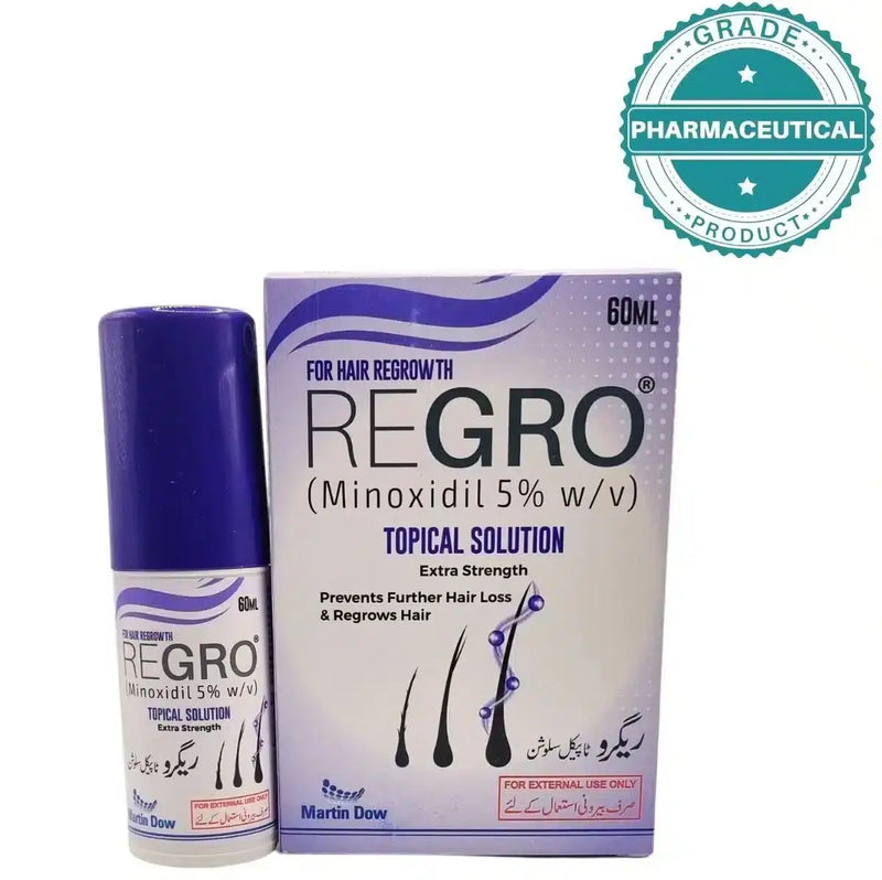 Regrow Hair Spray - Regro Topical Solution Extra Strength 60ml