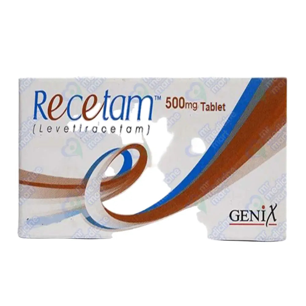 Recetam 500mg Levetiracetam Tablet Epilepsy | Derma.pk