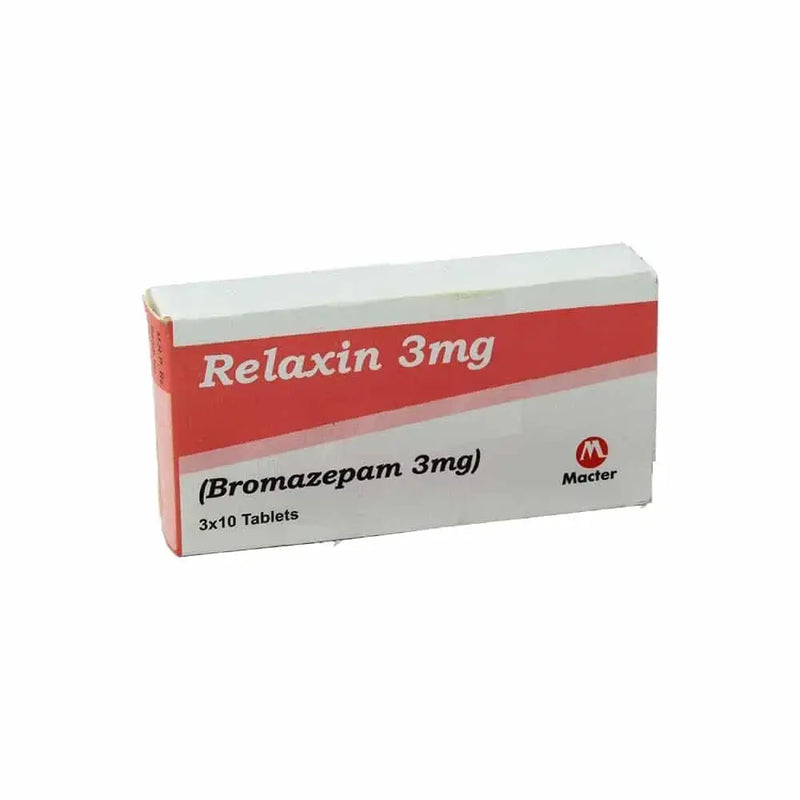 Relaxin Tablets 3mg – Bromazepam for Short-Term Anxiety Treatment
