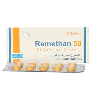 Remethan Tablets 50mg – Diclofenac Sodium for Pain Relief