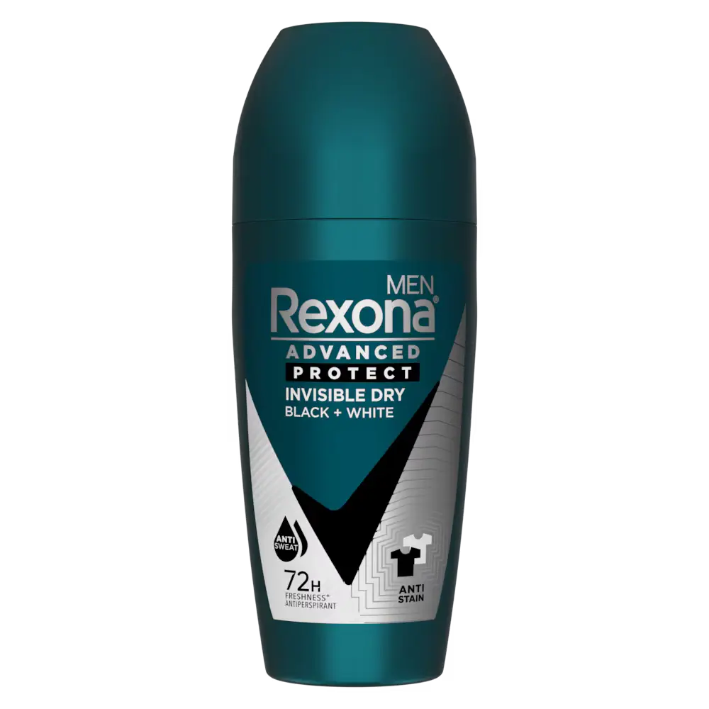 Buy Rexona Invisible Dry Black + White Roll-On ��� 72H Anti-Stain Deo at Derma.pk