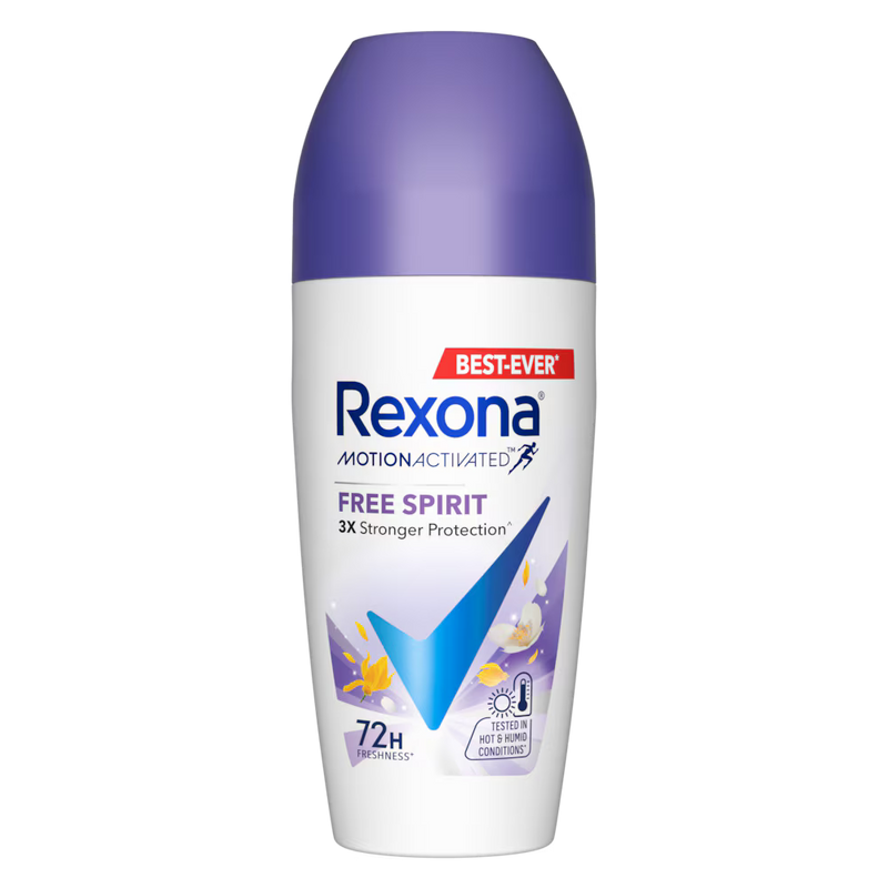 Rexona Free Spirit Roll-On – 72H Floral from Derma.pk