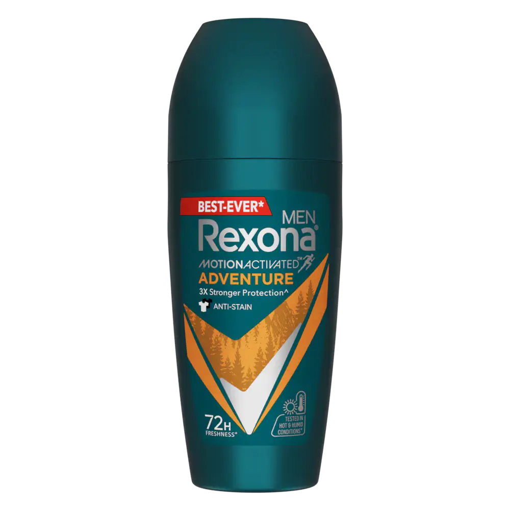 Rexona Adventure Roll-On ��� 72H Woody Antiperspirant for Men