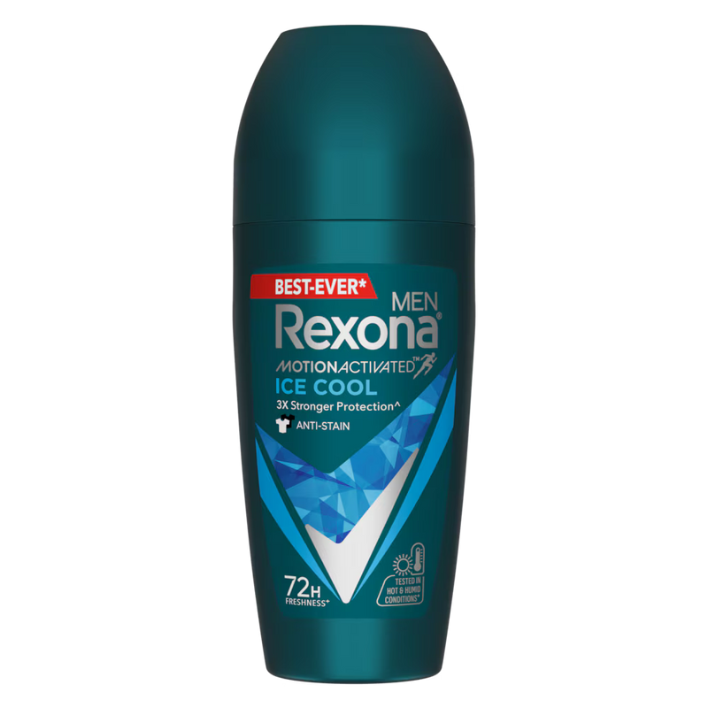 Buy Rexona Ice Cool Roll-On – 72H Mint Antiperspirant for Men at Derma.pk