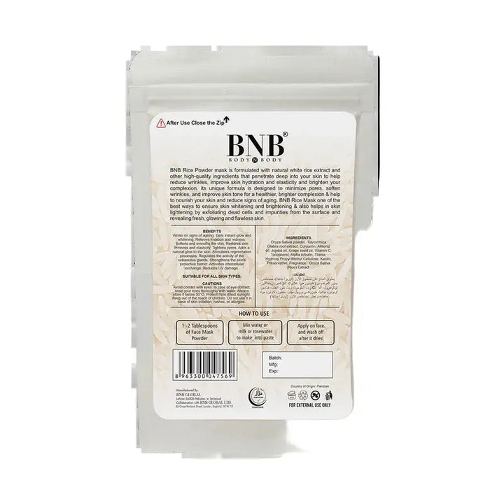 BNB Rice Extract Mask 100ML