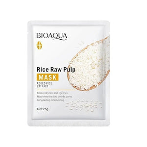 BioAqua Rice Raw Pulp Facial Mask – Hydrating & Brightening