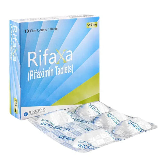 Rifaxa Tablets 550mg (10 Tablets) - Ferozsons Laboratories | derma.pk