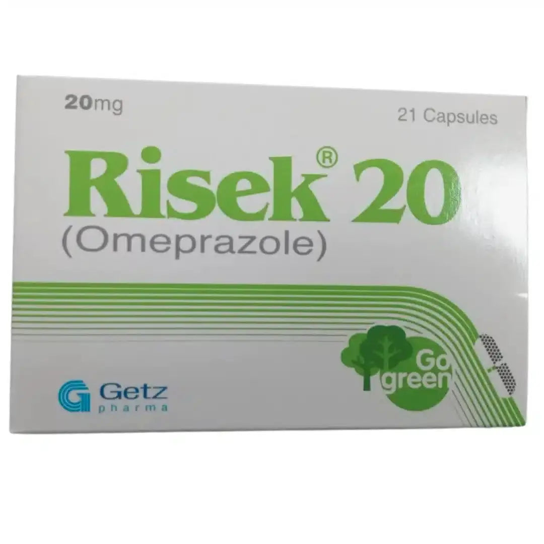 Risek Capsules 20mg (21 Capsules) - For GERD - Prescription Required