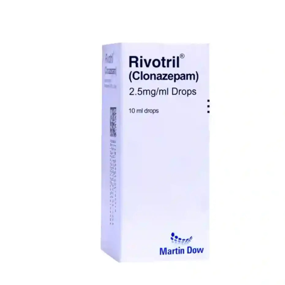 Rivotril Drops 0.25% 10ml — clonazepam oral solution available at Derma.pk
