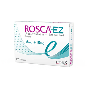 Rosca EZ 5mg+10mg Tablets – Rosuvastatin & Ezetimibe Combo