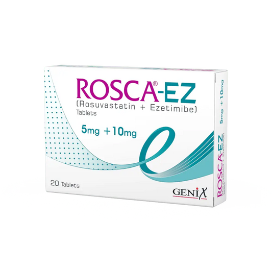 Rosca EZ 5mg+10mg Tablets – Rosuvastatin & Ezetimibe Combo – Available in Pakistan