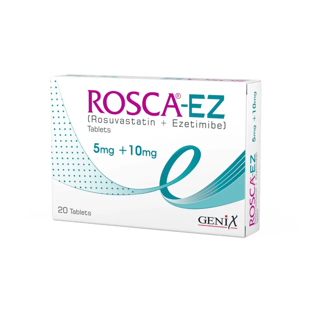 Rosca EZ 5mg+10mg Tablets – Rosuvastatin & Ezetimibe Combo – Available in Pakistan