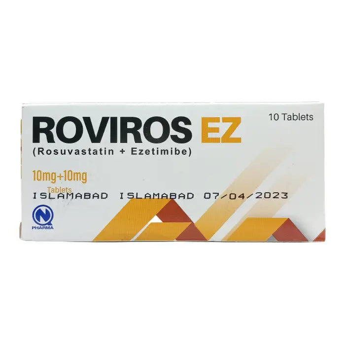 Roviros EZ 10/10mg Tablets – Dual Action Cholesterol Control