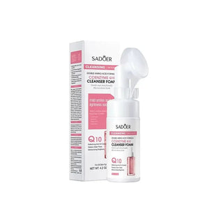 Sadoer Coenzyme Q10 Mousse Face Wash Amino Acid Deep Clean Pores Moisturizing Foam Cleanser 120ml