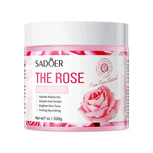 SADOER Rose Body Butter Lotion – Moisturizing & Brightening Body Cream 200g