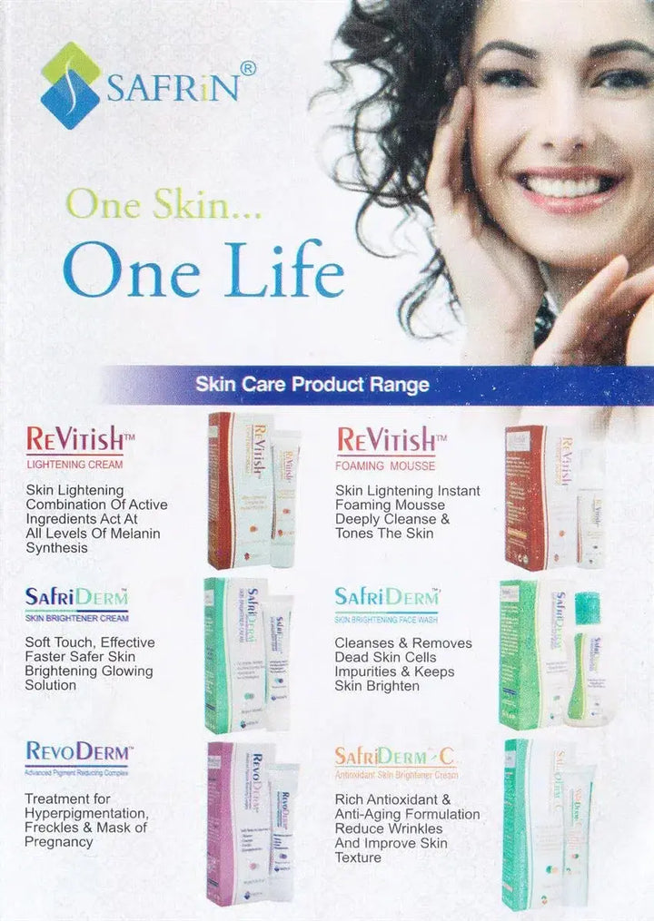 SAFRIDERM SKIN BRIGHTENING CREAM 30gm Safrin pharma