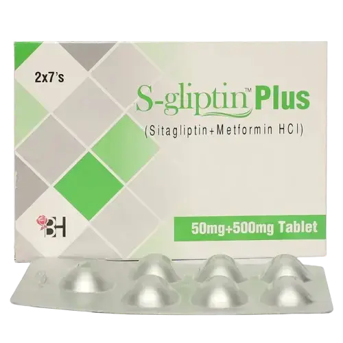 S-Gliptin Plus 50/500 – Sitagliptin & Metformin Tablets