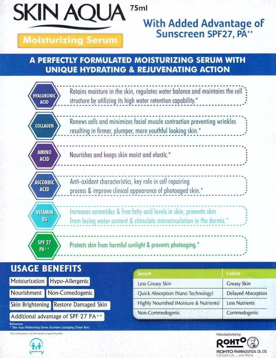Skin Aqua Moisturizing Serum SPF 27 PA++ 75ml
