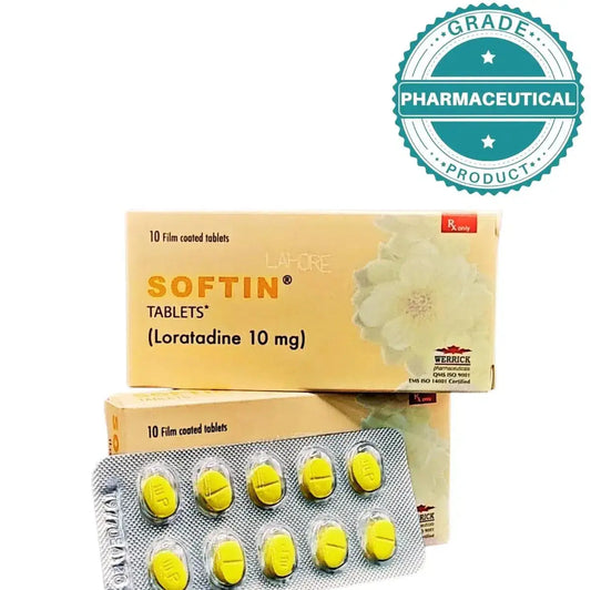 Softin 10mg Tablets (Loratadine) - Pack of 10 - Allergy Relief – Buy Online in Pakistan | Derma.pk
