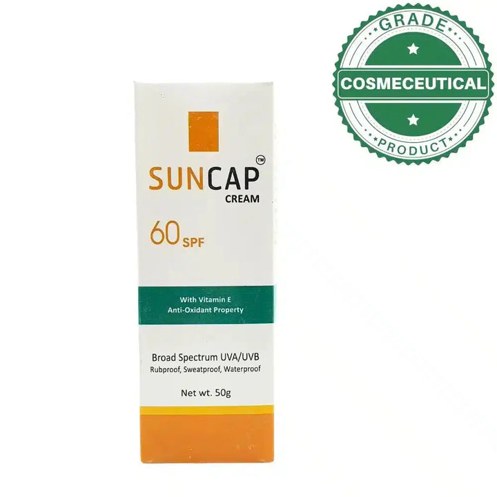 SUNCAP SPF 60 Sun Block with Vitamin E - Broad Spectrum Protection CRYSTOLITE