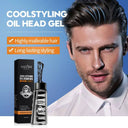 SADOER Cool Styling Oil Head Gel - Quick-Dry Men's Hair Styling Gel with Comb - 280ml photo 3