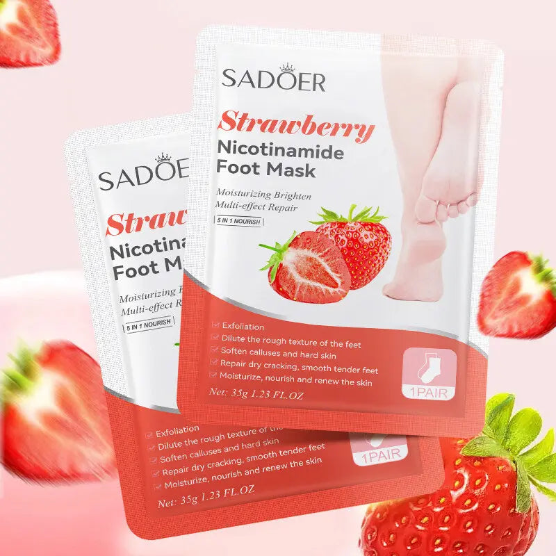 SADOER Strawberry Nicotinamide Moisturizing Foot Mask 35g