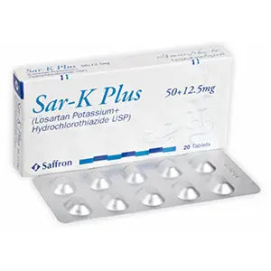 Sar K 50mg Tablet – Losartan Potassium for Blood Pressure Control