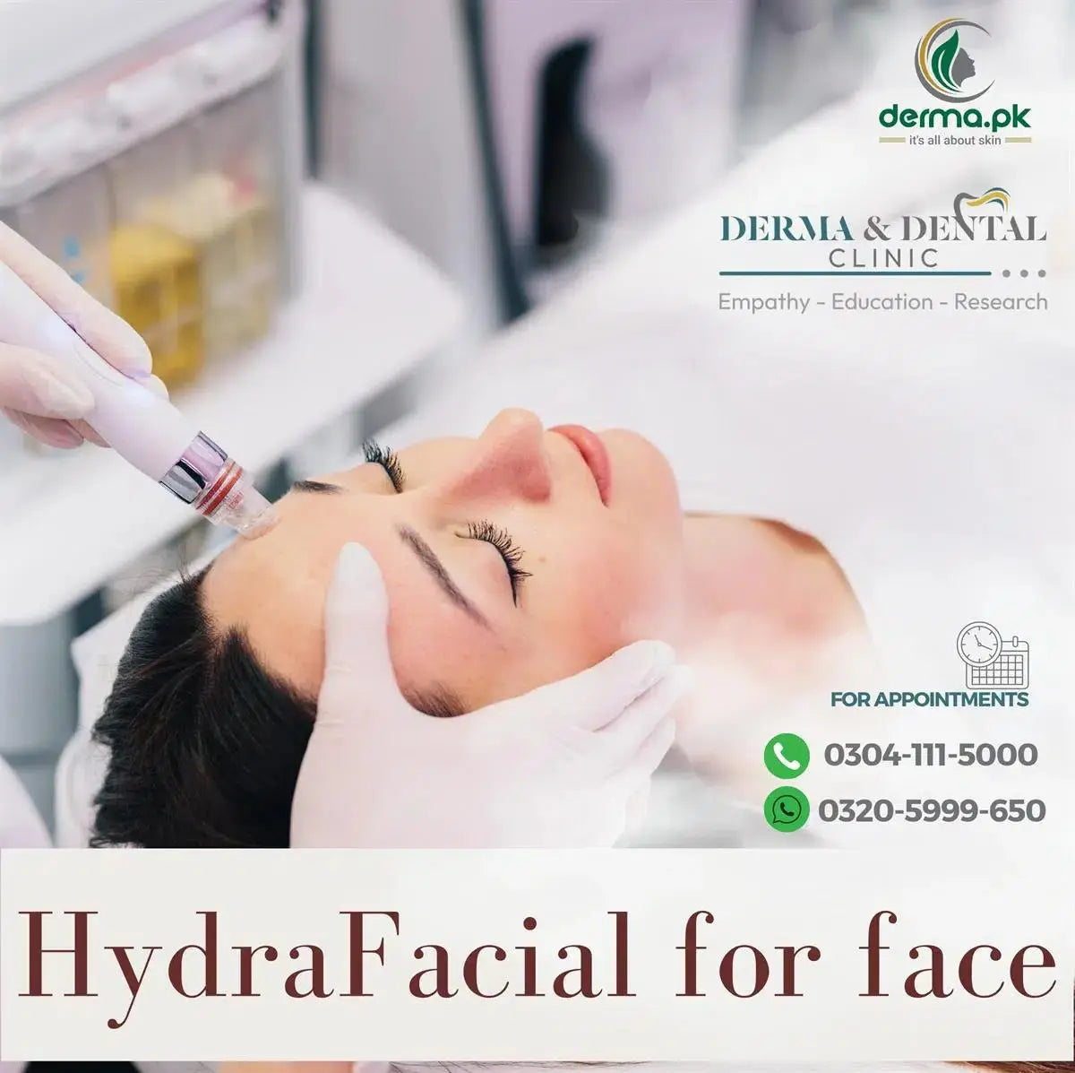 Scientific HydraFacial Treatment for Face Derma.pk