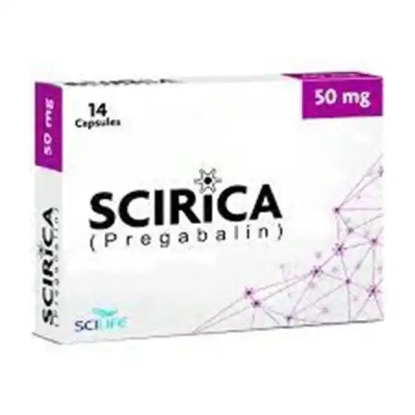 Scirica 50mg Pregabalin Capsules – Neuropathic Pain & Anxiety