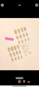 Shein European Style Raindrop Shaped Nails 24pcs photo 2