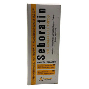 Seboratin Anti-Dandruff Shampoo side angle — dandruff control shampoo – View Product Detail