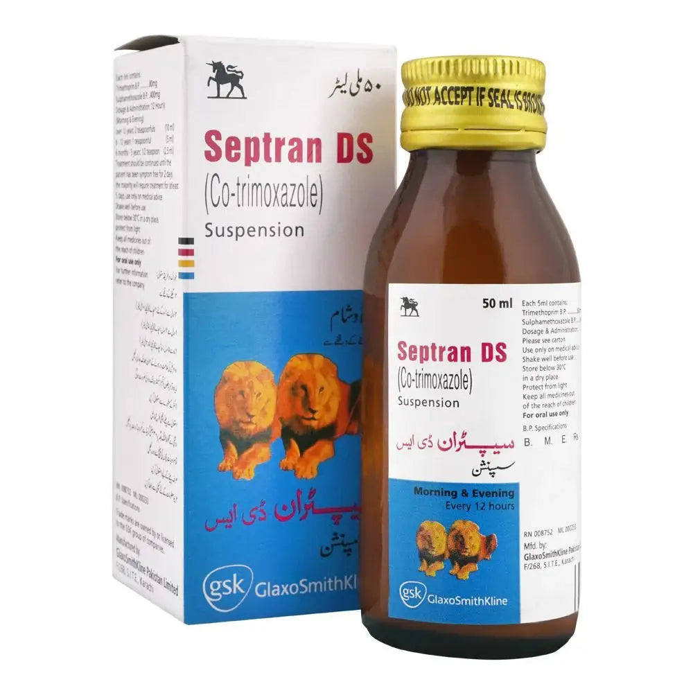 Septran DS 50ml Suspension 80mg/400mg – Antibiotic for Infections