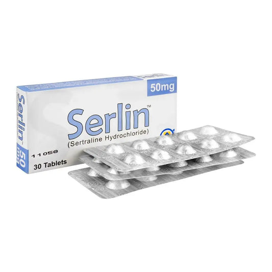 Serlin Tablets 50mg ��� Sertraline for Depression and Anxiety Treatment
