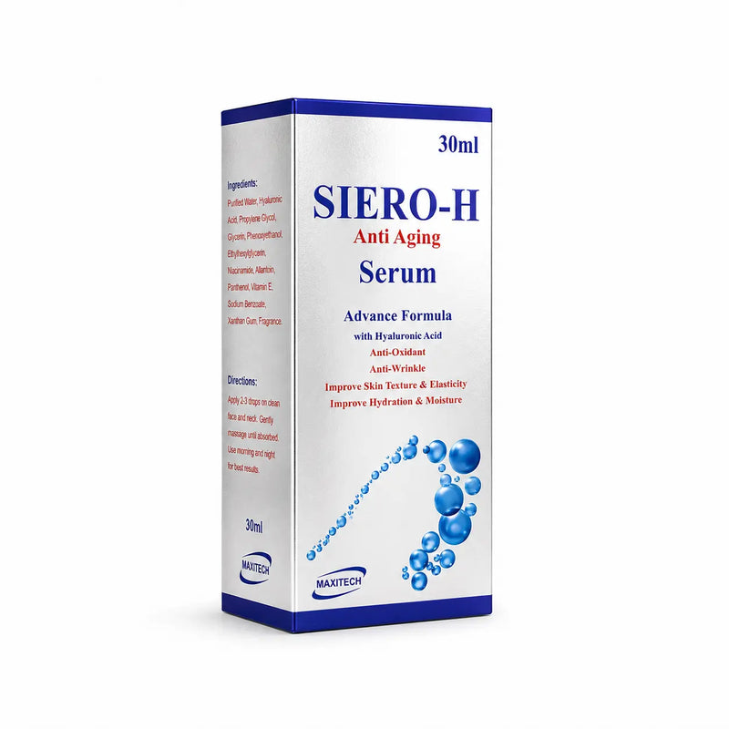 Siero-H Vitamin C & Hyaluronic Acid Serum 30ml – Pack of 2